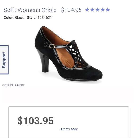 NWOT Softt Oiole 2 inch heel Shoes SIZE 8 - Picture 2 of 7